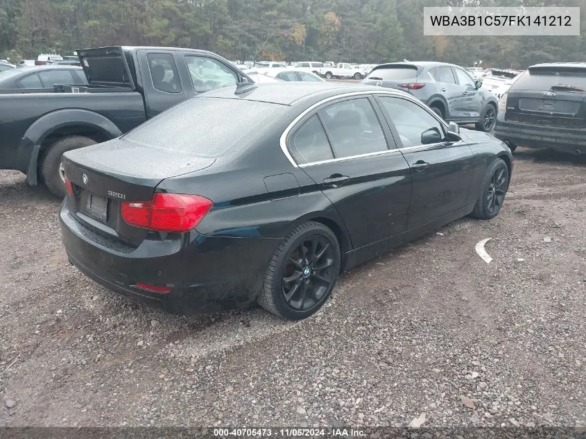 2015 BMW 320I VIN: WBA3B1C57FK141212 Lot: 40705473