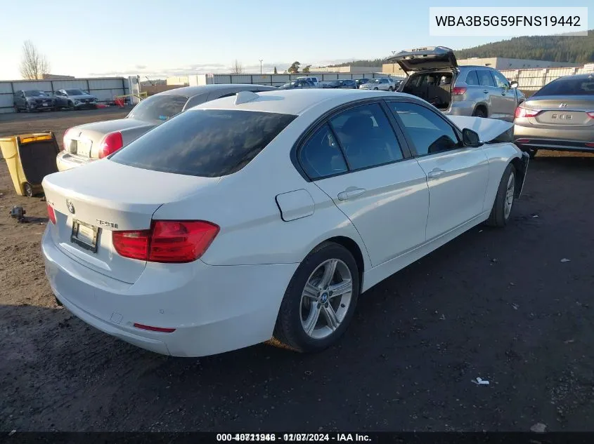 2015 BMW 328I xDrive VIN: WBA3B5G59FNS19442 Lot: 40711946