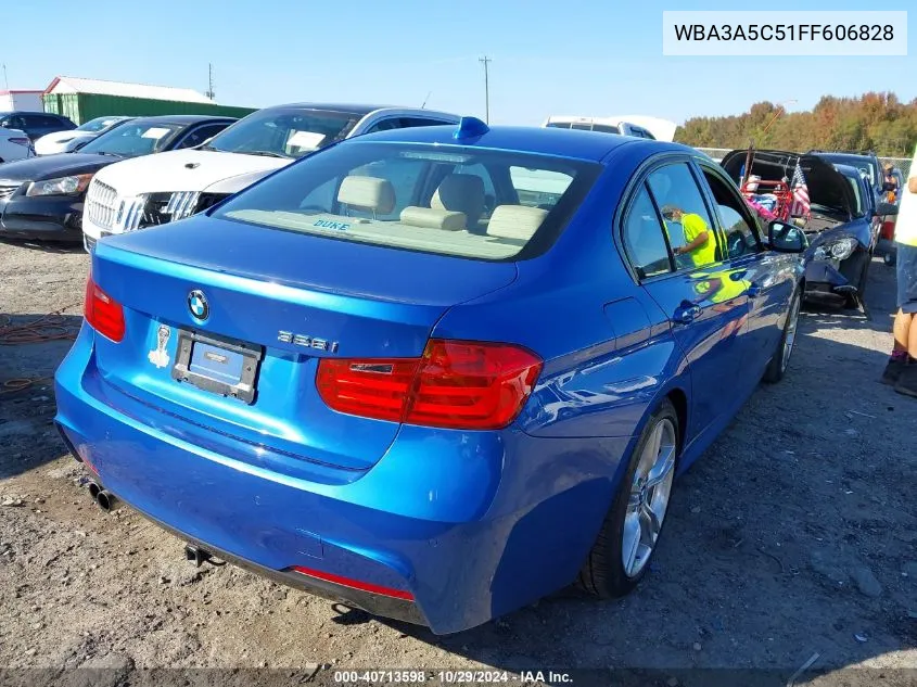 2015 BMW 328I VIN: WBA3A5C51FF606828 Lot: 40713598