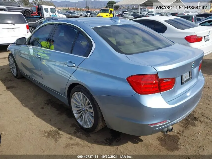 2015 BMW 328I VIN: WBA3C1C51FP854042 Lot: 40737151