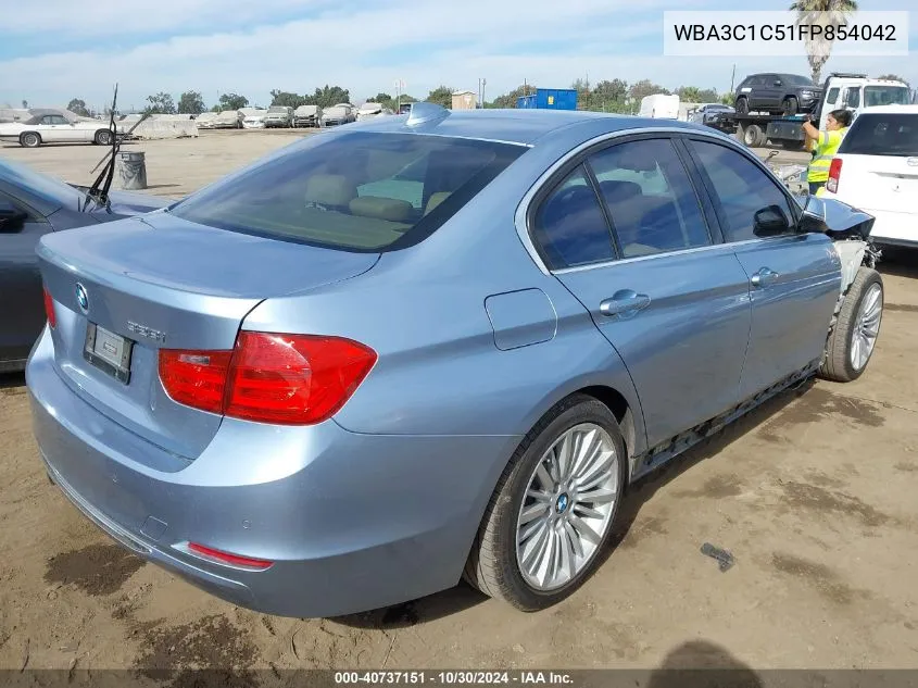 2015 BMW 328I VIN: WBA3C1C51FP854042 Lot: 40737151