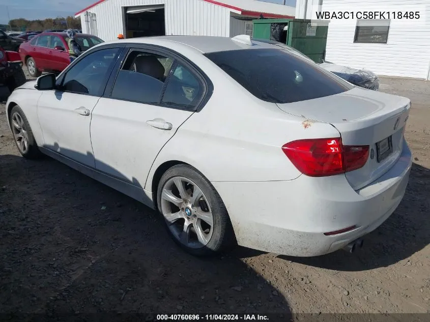 2015 BMW 328I VIN: WBA3C1C58FK118485 Lot: 40760696