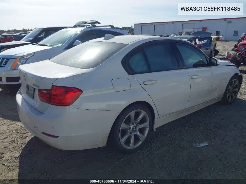 2015 BMW 328I VIN: WBA3C1C58FK118485 Lot: 40760696