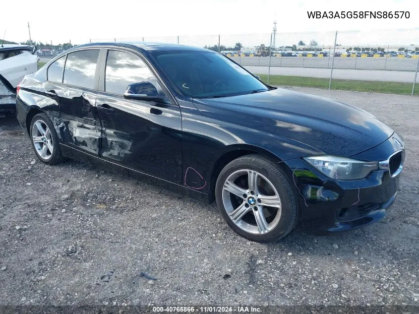 2015 BMW 328I VIN: WBA3A5G58FNS86570 Lot: 40765866