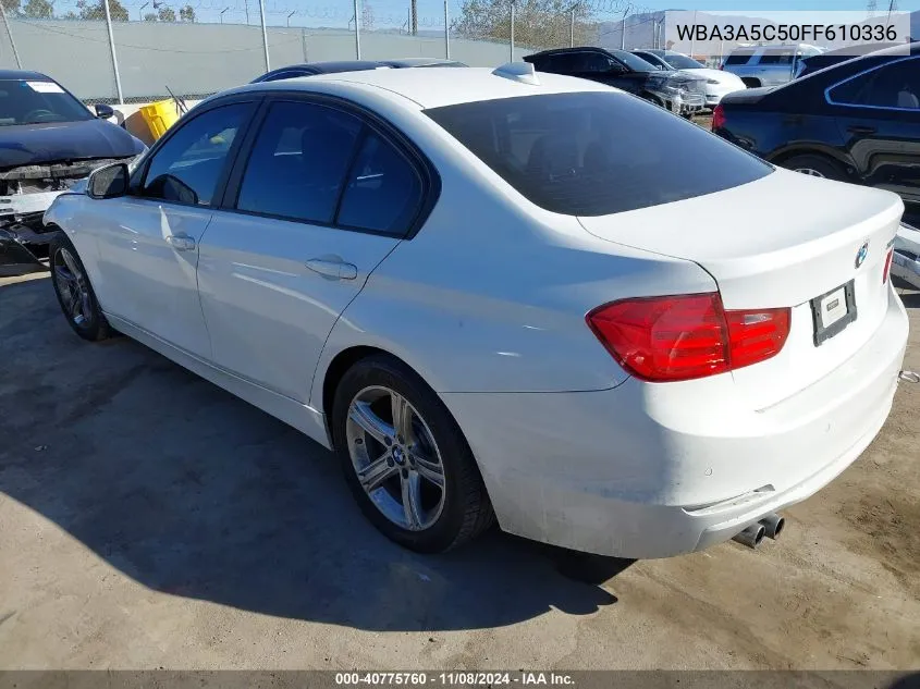 2015 BMW 328I VIN: WBA3A5C50FF610336 Lot: 40775760