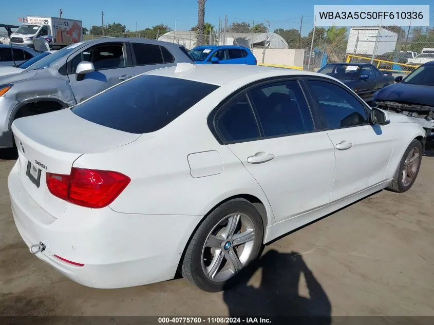 2015 BMW 328I VIN: WBA3A5C50FF610336 Lot: 40775760