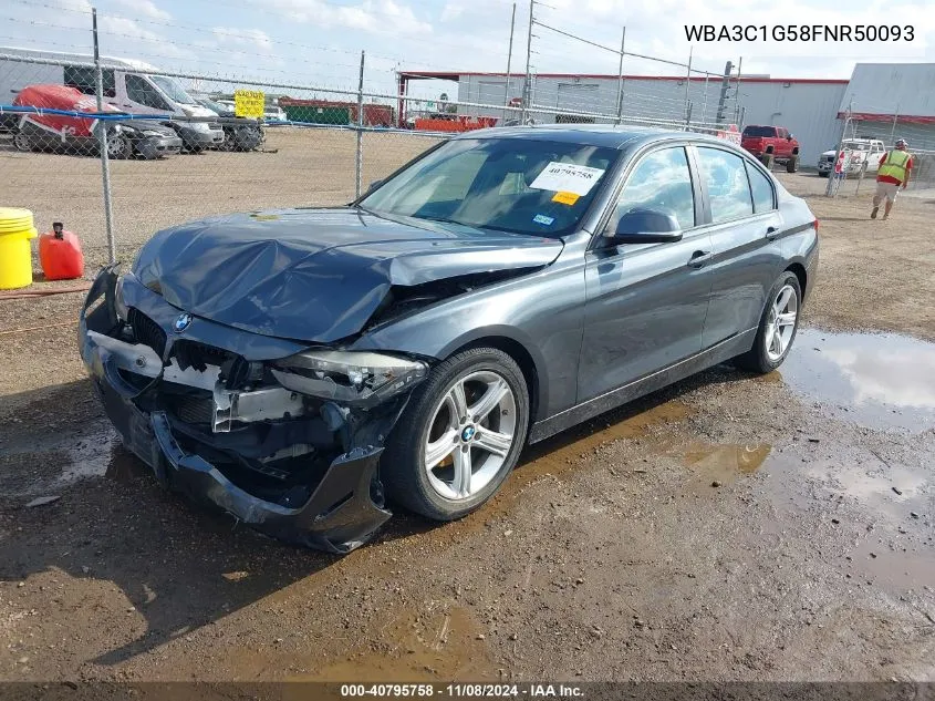 2015 BMW 328I VIN: WBA3C1G58FNR50093 Lot: 40795758