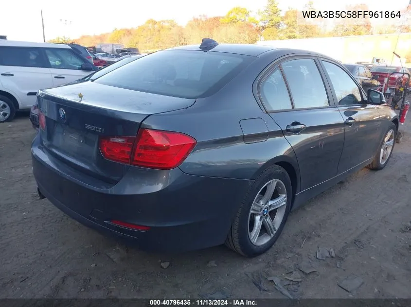 2015 BMW 328I xDrive VIN: WBA3B5C58FF961864 Lot: 40796435