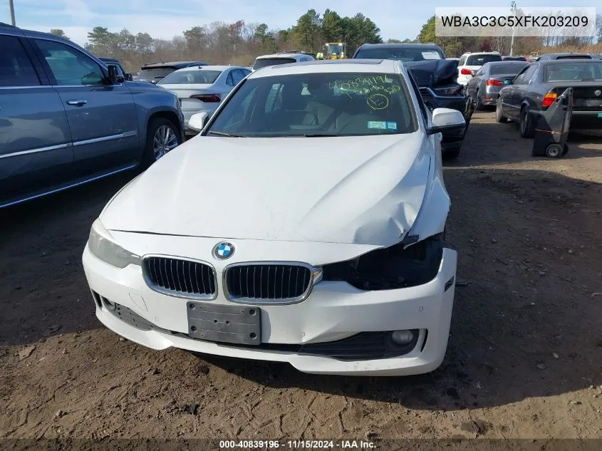 2015 BMW 320I xDrive VIN: WBA3C3C5XFK203209 Lot: 40839196