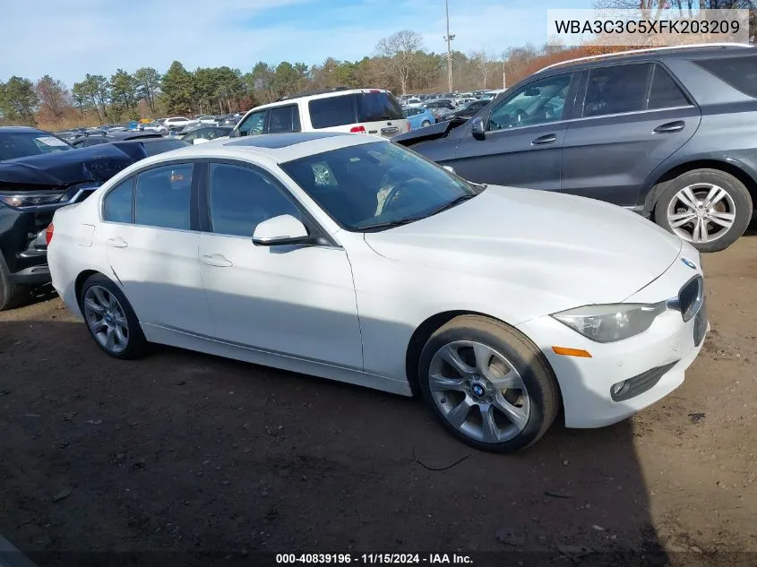 2015 BMW 320I xDrive VIN: WBA3C3C5XFK203209 Lot: 40839196