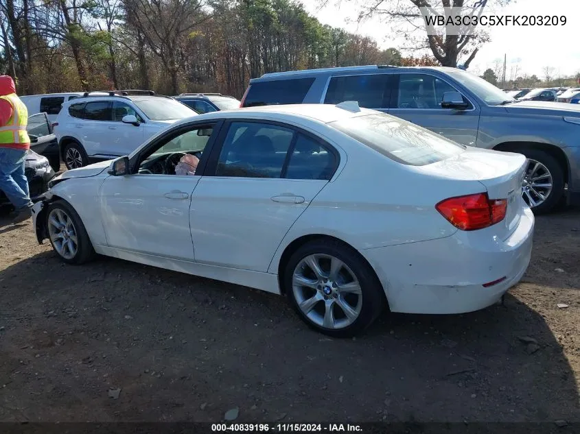 2015 BMW 320I xDrive VIN: WBA3C3C5XFK203209 Lot: 40839196