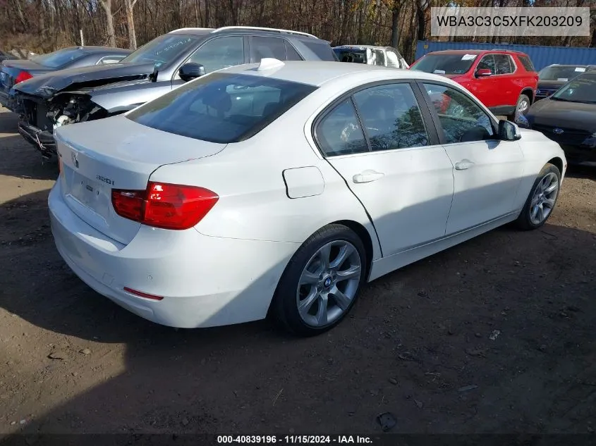 2015 BMW 320I xDrive VIN: WBA3C3C5XFK203209 Lot: 40839196