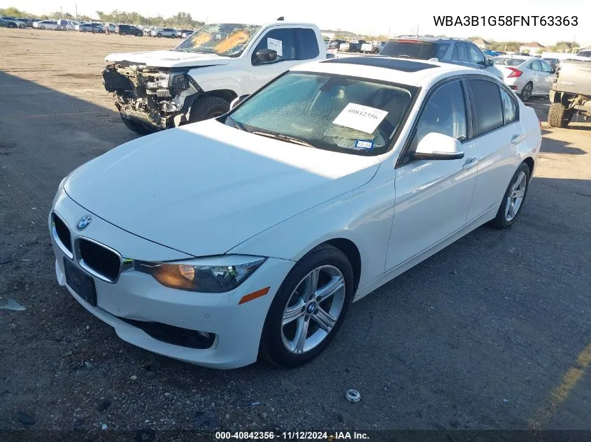 2015 BMW 320I VIN: WBA3B1G58FNT63363 Lot: 40842356