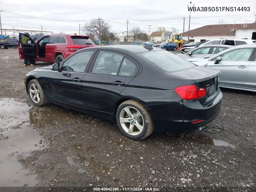 2015 BMW 328I xDrive VIN: WBA3B5G51FNS14493 Lot: 40842390