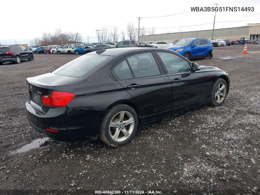 2015 BMW 328I xDrive VIN: WBA3B5G51FNS14493 Lot: 40842390