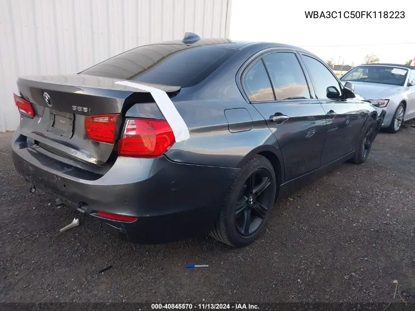 2015 BMW 328I VIN: WBA3C1C50FK118223 Lot: 40845570