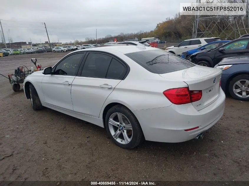 2015 BMW 328I VIN: WBA3C1C51FP852016 Lot: 40859455