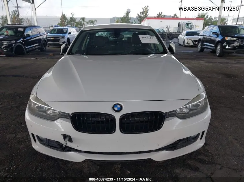 2015 BMW 328I xDrive VIN: WBA3B3G5XFNT19280 Lot: 40874239