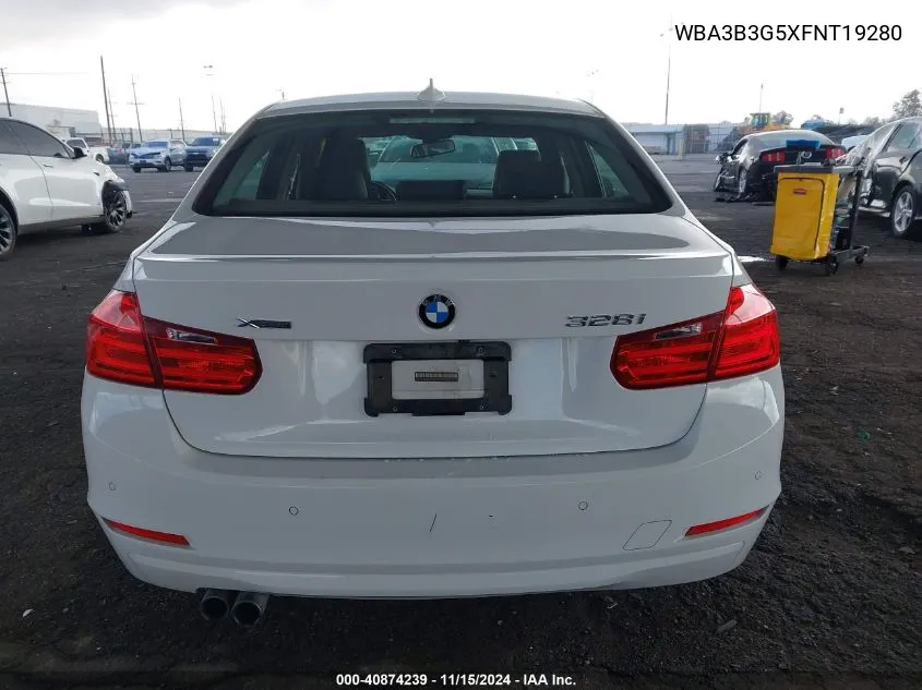 2015 BMW 328I xDrive VIN: WBA3B3G5XFNT19280 Lot: 40874239