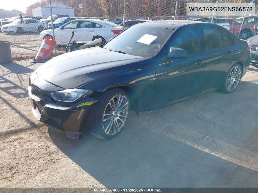 2015 BMW 335I VIN: WBA3A9G52FNS66578 Lot: 40897406