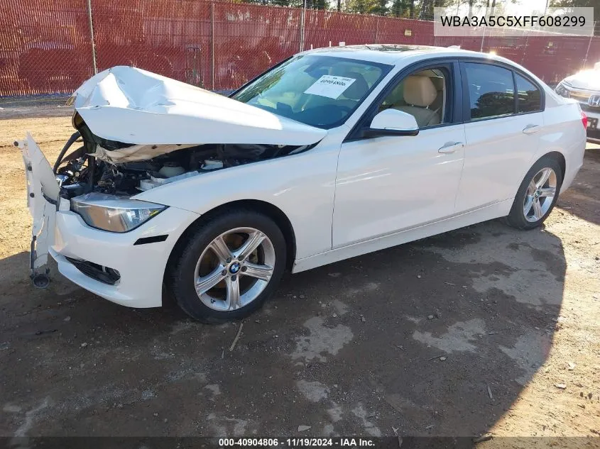 2015 BMW 328I VIN: WBA3A5C5XFF608299 Lot: 40904806