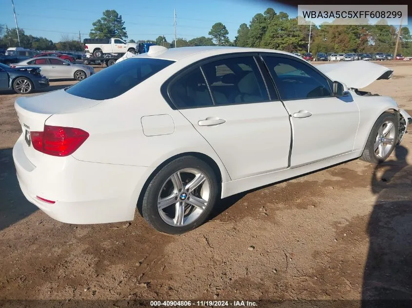 2015 BMW 328I VIN: WBA3A5C5XFF608299 Lot: 40904806