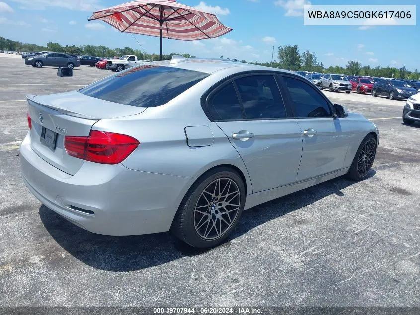 2016 BMW 320I VIN: WBA8A9C50GK617406 Lot: 39707944