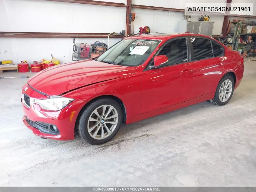 2016 BMW 320I xDrive VIN: WBA8E5G54GNU21961 Lot: 39809013