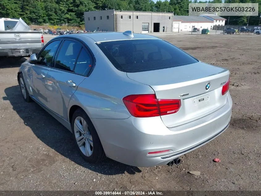 2016 BMW 328I xDrive VIN: WBA8E3C57GK503226 Lot: 39914644