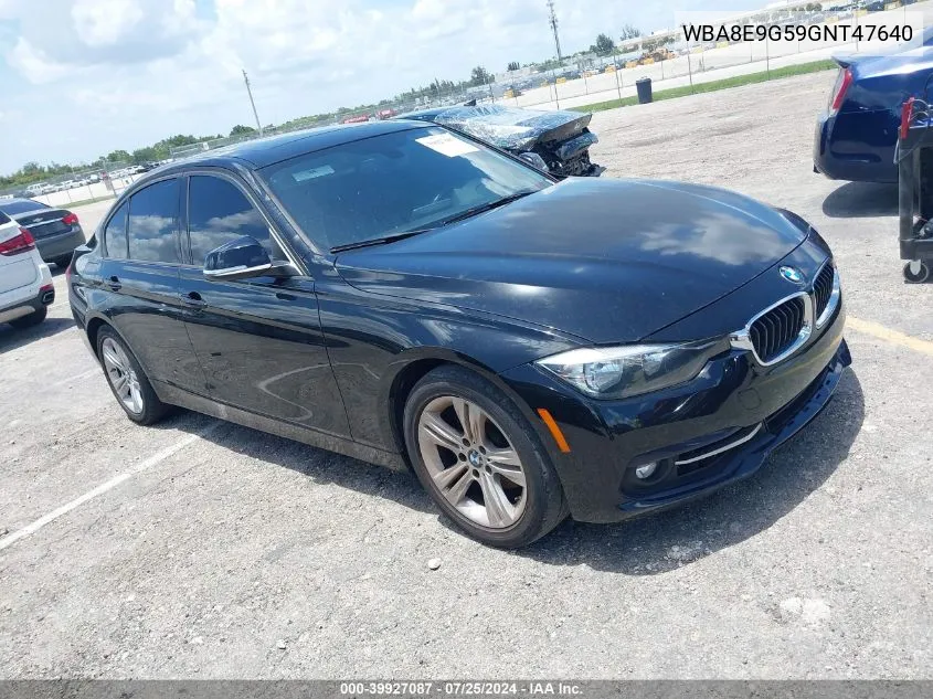 2016 BMW 328I VIN: WBA8E9G59GNT47640 Lot: 39927087