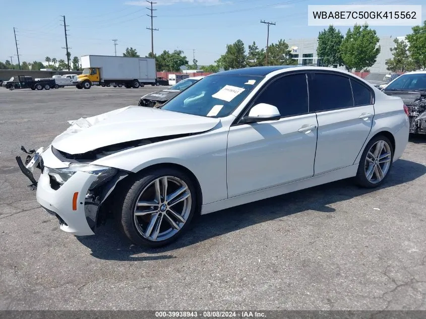 2016 BMW 328I VIN: WBA8E7C50GK415562 Lot: 39938943