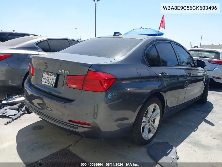 2016 BMW 328I VIN: WBA8E9C56GK603496 Lot: 40085604