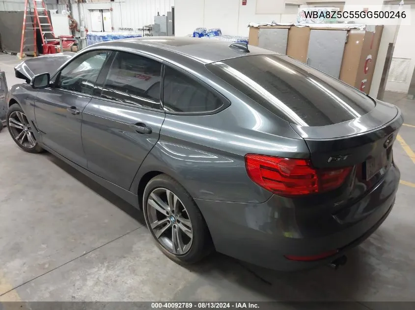 2016 BMW 328I Gran Turismo xDrive VIN: WBA8Z5C55GG500246 Lot: 40092789