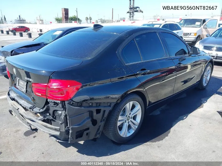 2016 BMW 328I VIN: WBA8E9G56GNT82667 Lot: 40112345