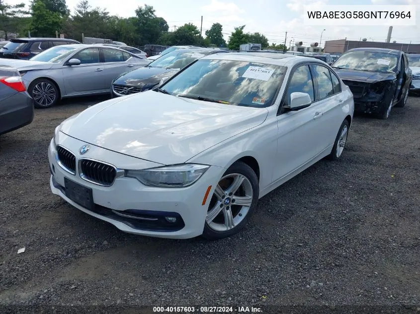 2016 BMW 328I xDrive VIN: WBA8E3G58GNT76964 Lot: 40157603