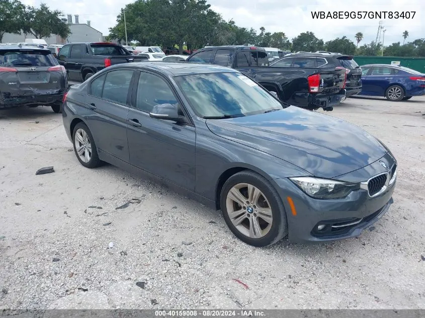 2016 BMW 328I VIN: WBA8E9G57GNT83407 Lot: 40159008