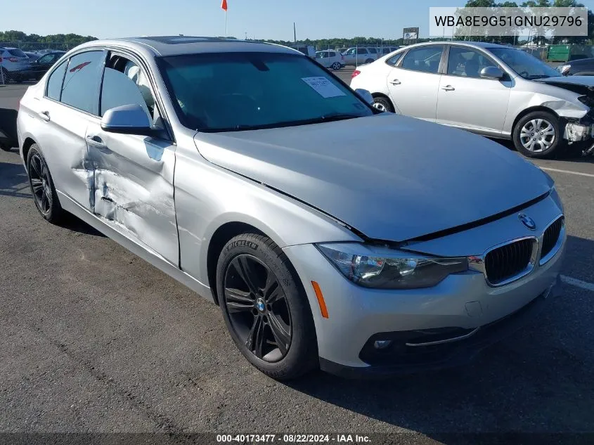 2016 BMW 328I VIN: WBA8E9G51GNU29796 Lot: 40173477