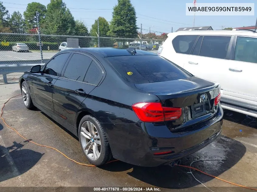 2016 BMW 328I VIN: WBA8E9G59GNT85949 Lot: 40177678