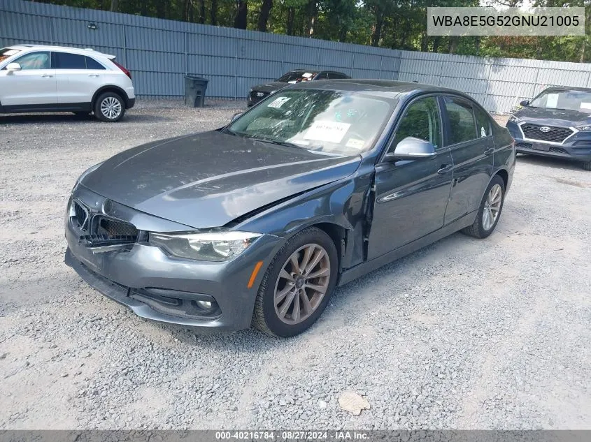 2016 BMW 320I xDrive VIN: WBA8E5G52GNU21005 Lot: 40216784