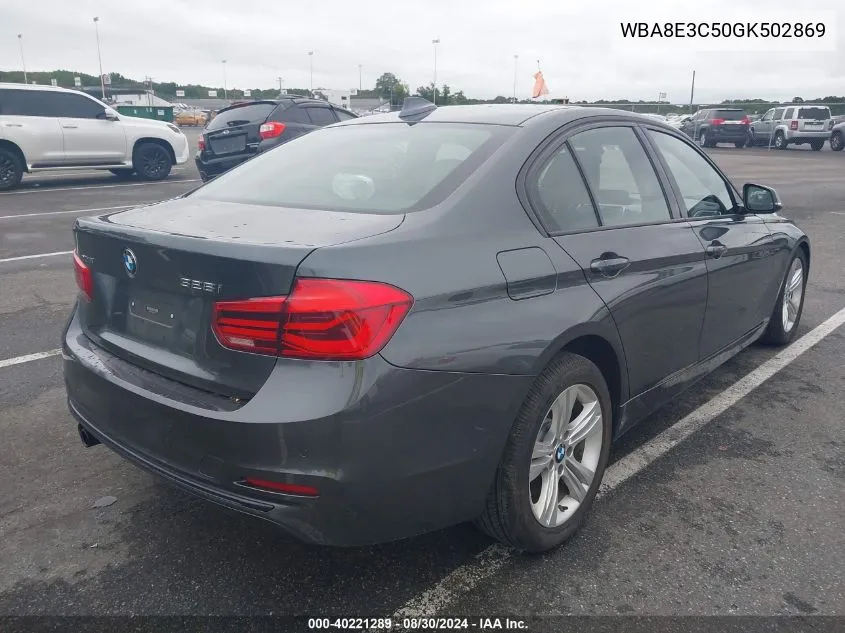 2016 BMW 328I xDrive VIN: WBA8E3C50GK502869 Lot: 40221289