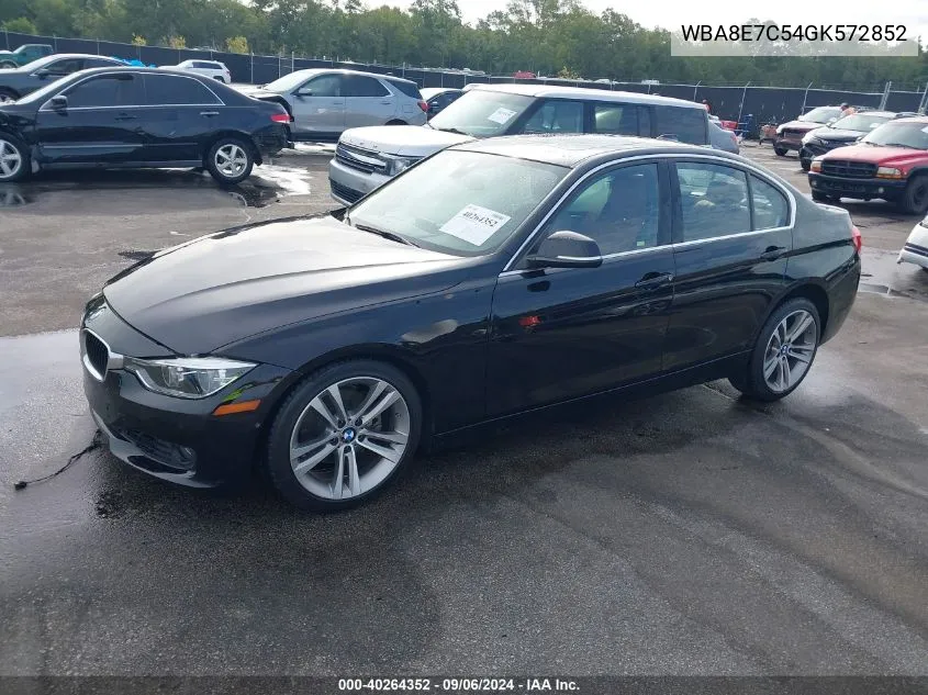 2016 BMW 328I VIN: WBA8E7C54GK572852 Lot: 40264352