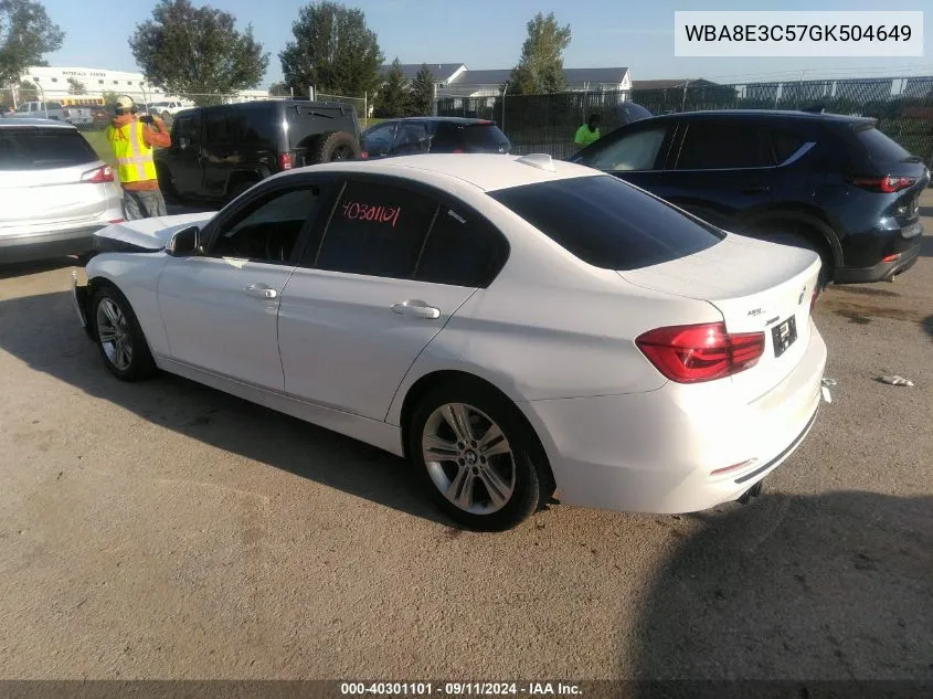 WBA8E3C57GK504649 2016 BMW 328I Xi Sulev