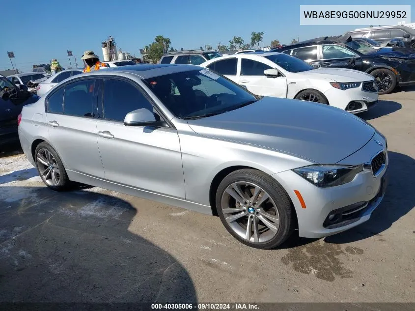 2016 BMW 328I VIN: WBA8E9G50GNU29952 Lot: 40305006