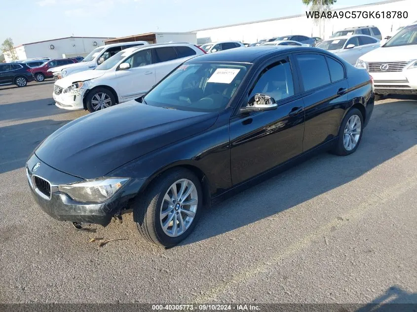 2016 BMW 320I I VIN: WBA8A9C57GK618780 Lot: 40305773