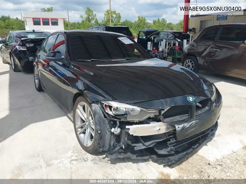 2016 BMW 328I VIN: WBA8E9G5XGNU30400 Lot: 40347588