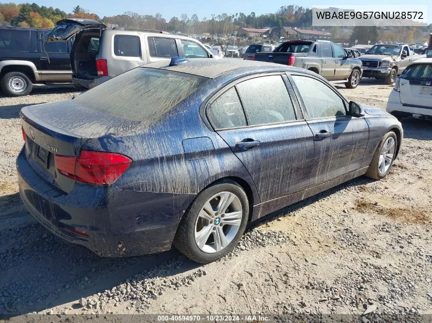 2016 BMW 328I VIN: WBA8E9G57GNU28572 Lot: 40594970