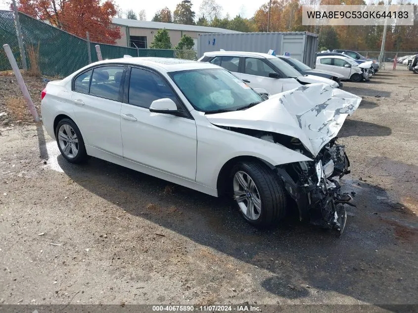 2016 BMW 328I VIN: WBA8E9C53GK644183 Lot: 40675890