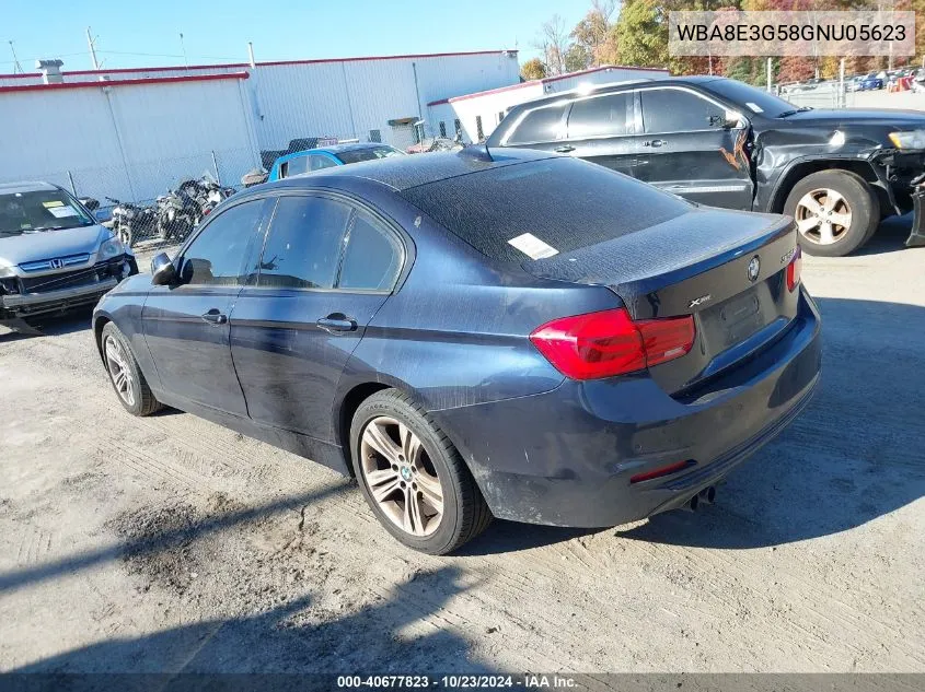 2016 BMW 328I xDrive VIN: WBA8E3G58GNU05623 Lot: 40677823