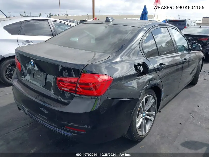 2016 BMW 328I VIN: WBA8E9C59GK604156 Lot: 40702014