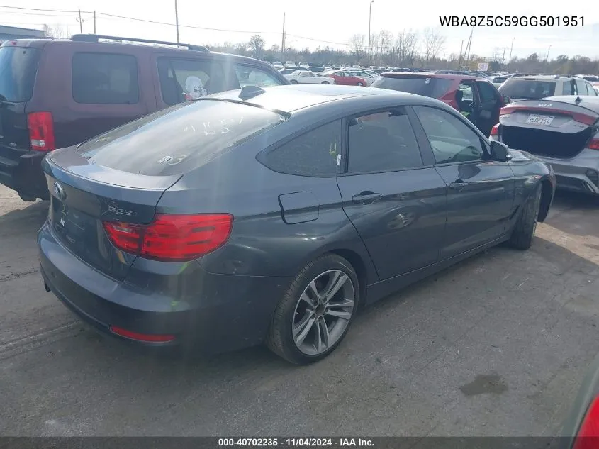 2016 BMW 328I Gran Turismo xDrive VIN: WBA8Z5C59GG501951 Lot: 40702235